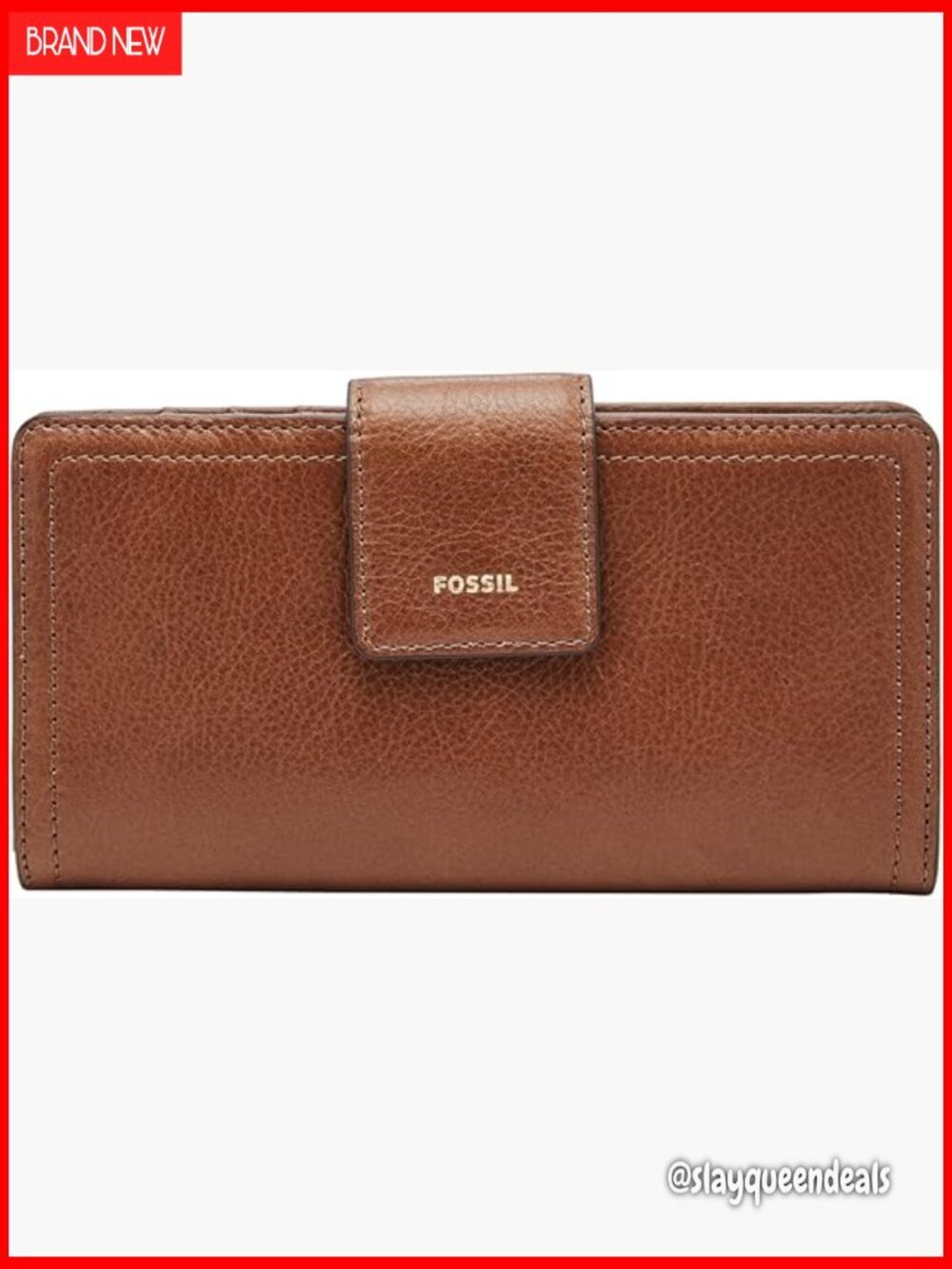 Leather RFID Blocking Wallet with Zipper Compartment and Key Ring